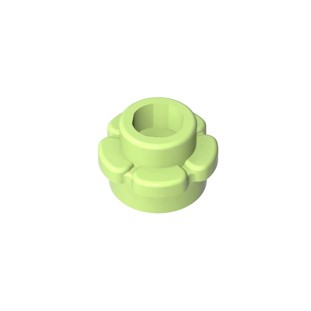 Planta, Flor, Plato Redondo 1 x 1 con 5 Pétalos-MyGobricksEs