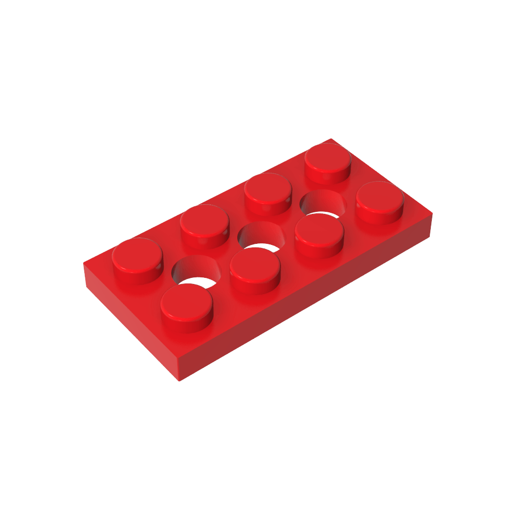 Placa técnica 2 x 4 [3 agujeros]-MyGobricksEs