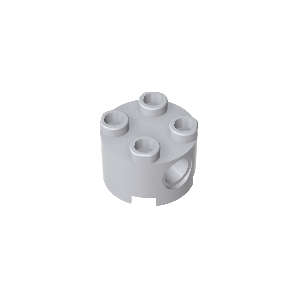 Ladrillo redondo 2 x 2 con agujeros para pasadores-MyGobricksEs