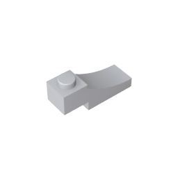 Ladrillo curvo 3 x 1 con recorte invertido de 2/3-MyGobricksEs
