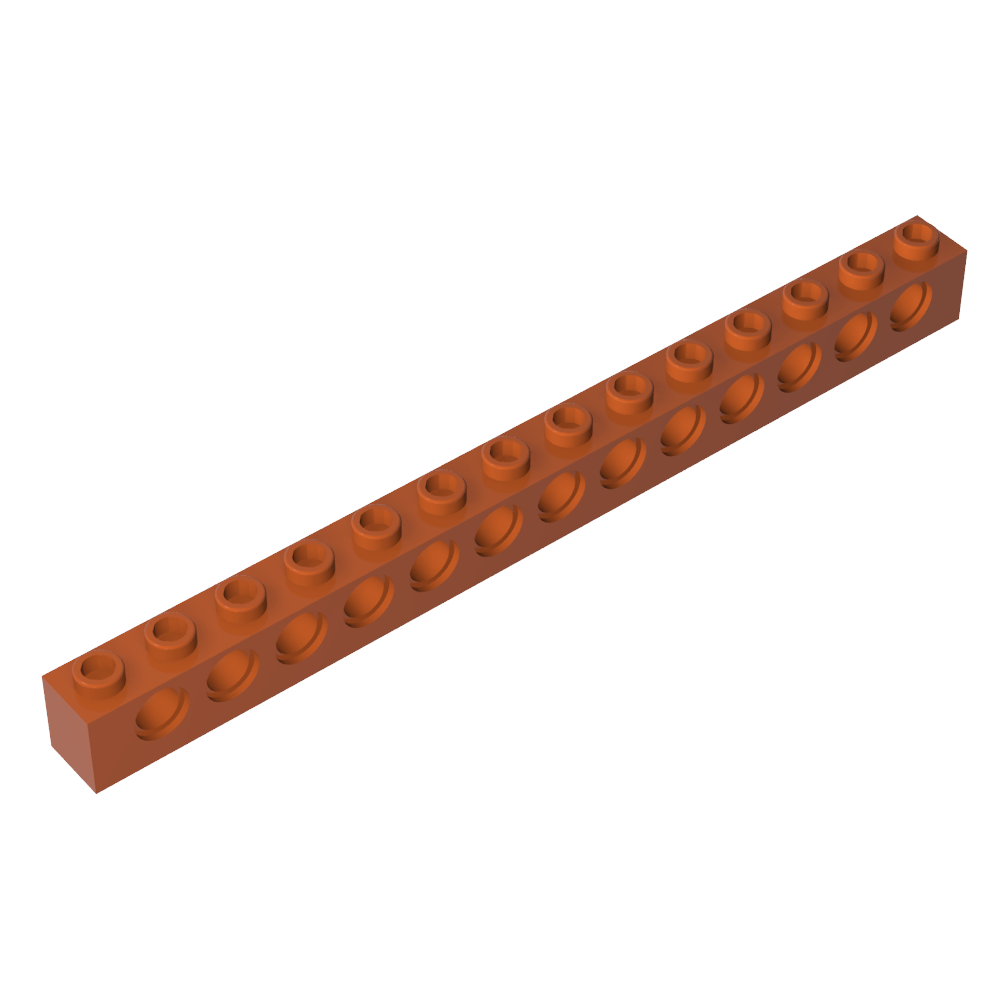 Ladrillo técnico 1 x 14 [13 agujeros]-MyGobricksEs