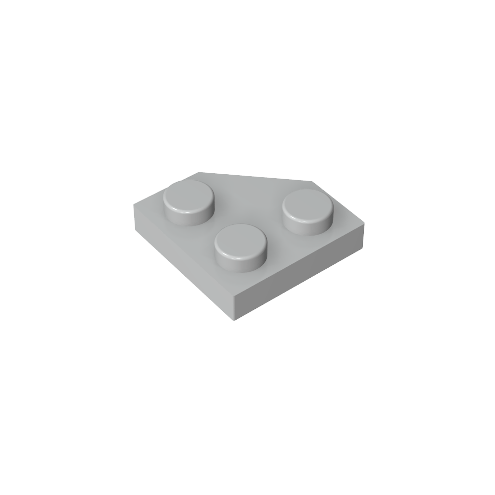 Placa de cuña de 2 x 2 con esquinas cortadas-MyGobricksEs