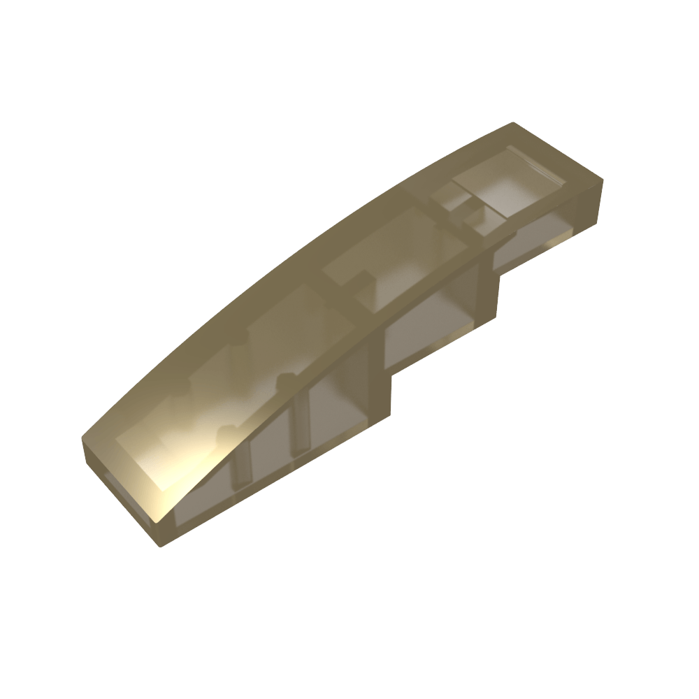 Pendiente curva 4 x 1 sin montantes [Soporte para montantes con crestas asimétricas]-MyGobricksEs