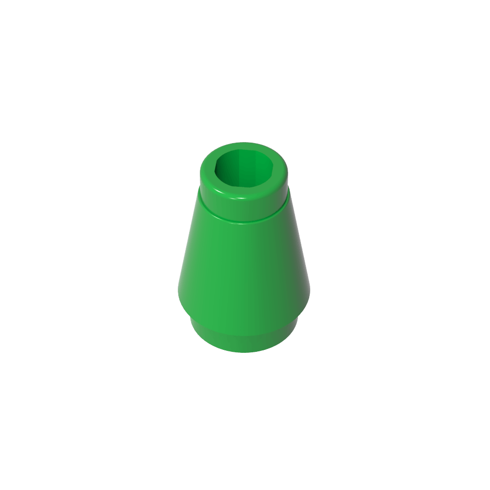 Cono 1 x 1 [Sin ranura superior]-MyGobricksEs