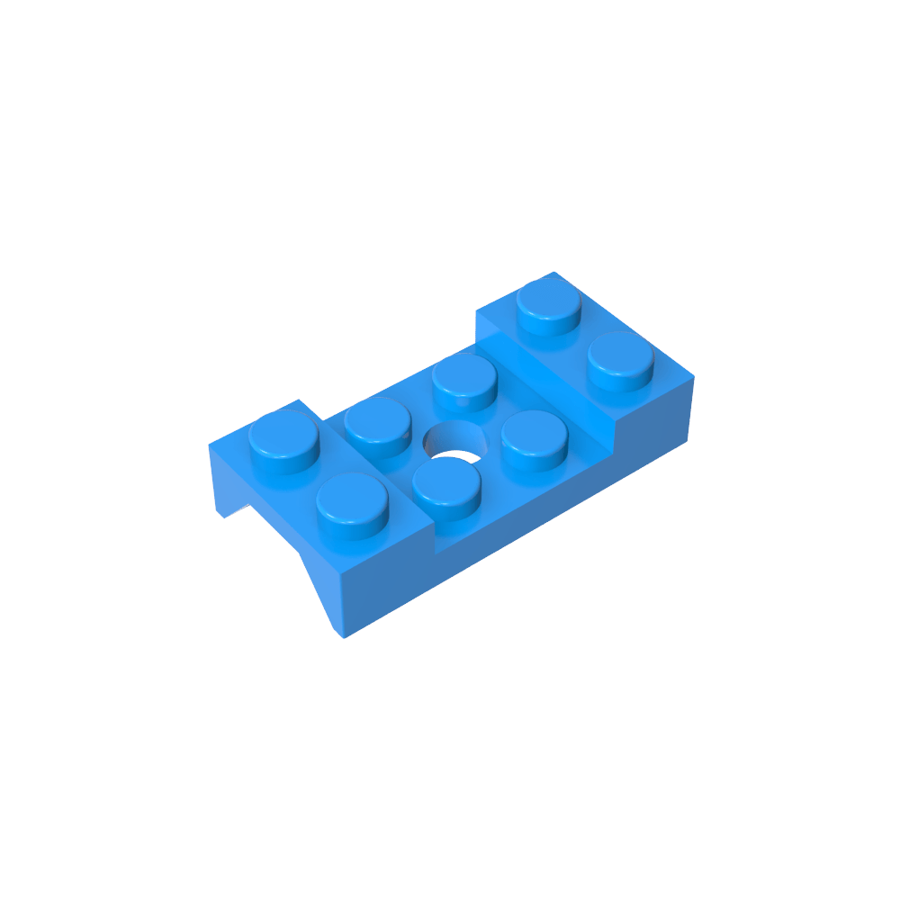 Paso de rueda, guardabarros 2 x 4 tachonado con orificio-MyGobricksEs