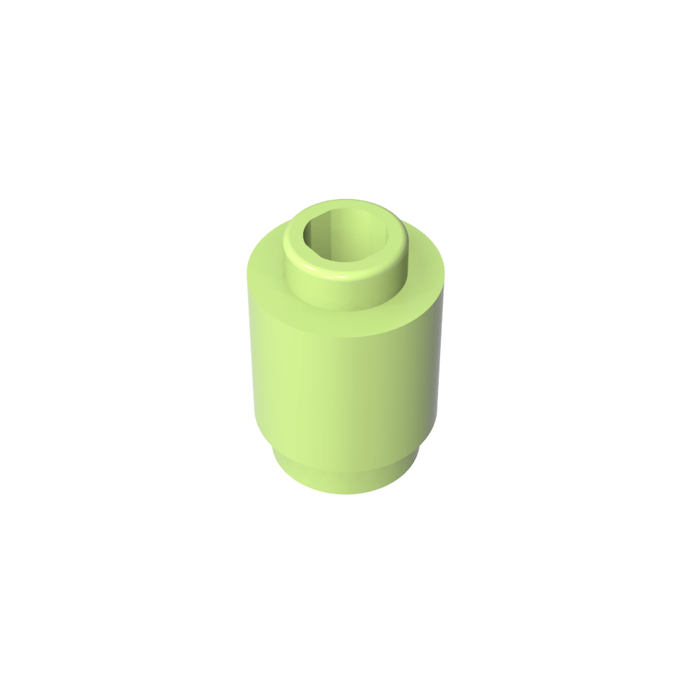 Ladrillo redondo 1 x 1 perno abierto-MyGobricksEs