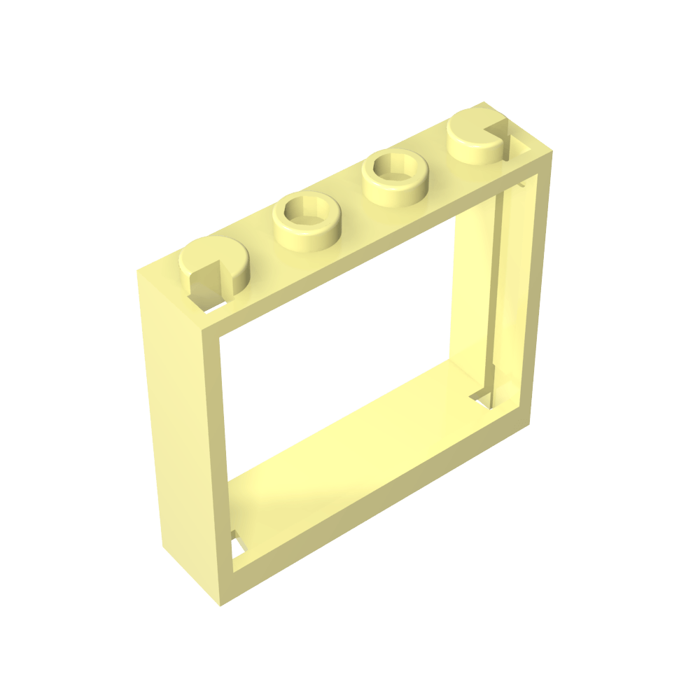 Ventana 1 x 4 x 3 sin pestañas de persiana-MyGobricksEs