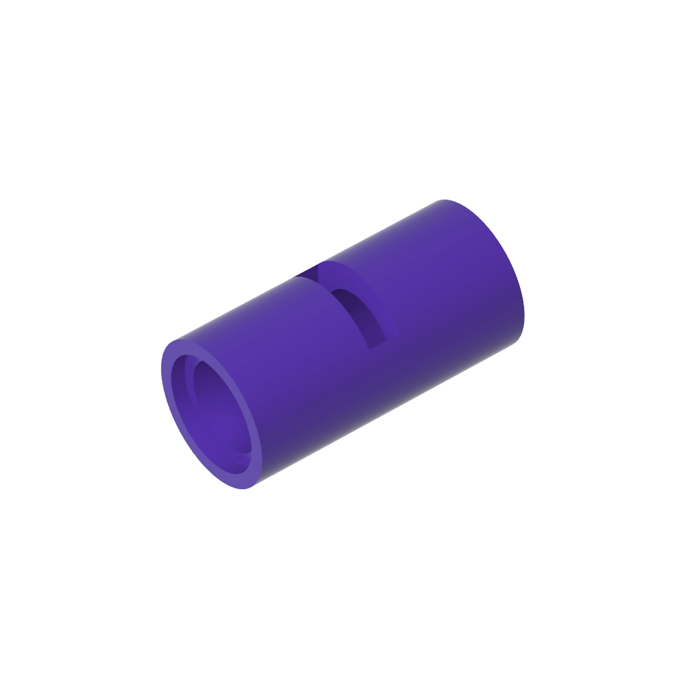 Conector de clavija Technic redondo [ranurado]-MyGobricksEs