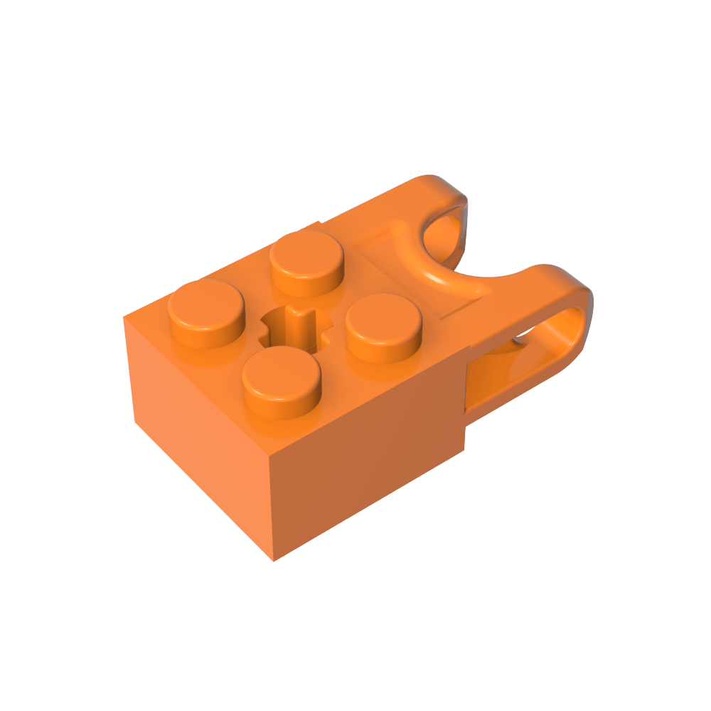 Technic Brick Special 2 x 2 con receptáculo de bola ancho y orificio para eje-MyGobricksEs