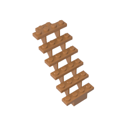 Escaleras 7 x 4 x 6 Rectas Abiertas-MyGobricksEs