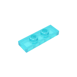 Placa especial 1 x 3 con 2 pernos con ranura y soporte interior para pernos (puente)-MyGobricksEs