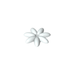 Planta, Kit de accesorios para exterior, Flor con 7 pétalos finos y alfiler-MyGobricksEs
