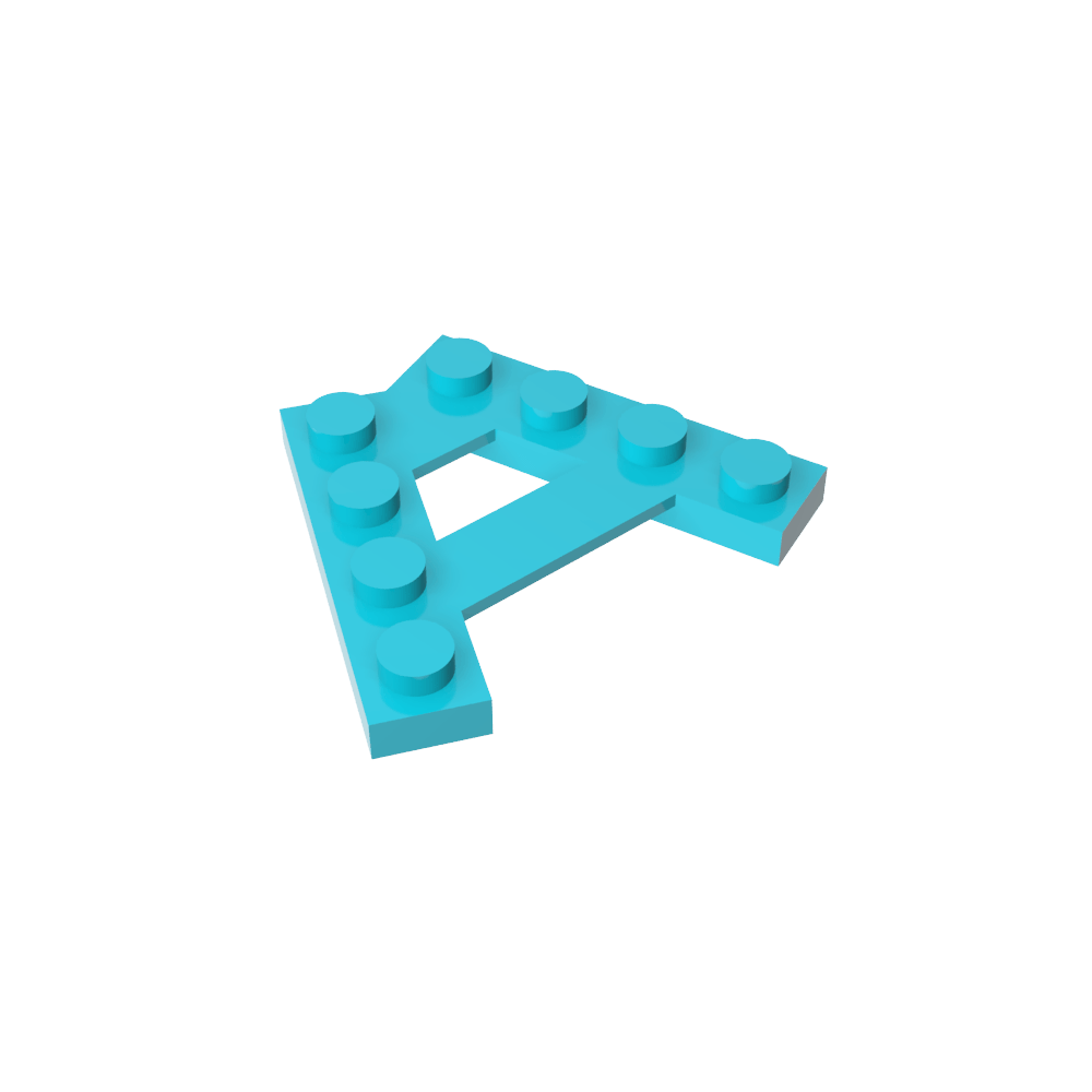 Placa especial de 4 pernos con ángulo de 45°-MyGobricksEs