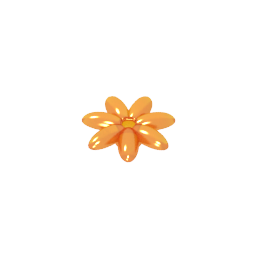 Planta, Kit de accesorios para exterior, Flor con 7 pétalos finos y alfiler-MyGobricksEs