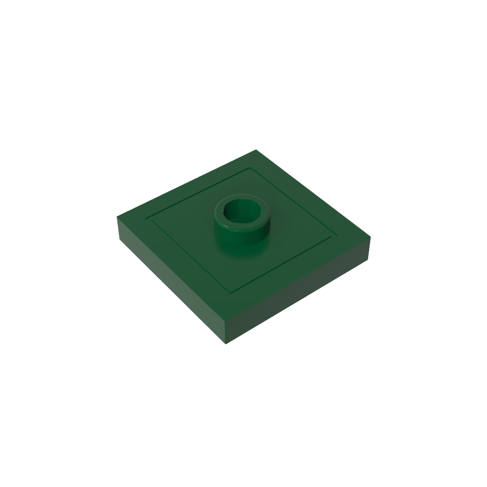 Placa especial 2 x 2 con ranura y perno central (puente)-MyGobricksEs