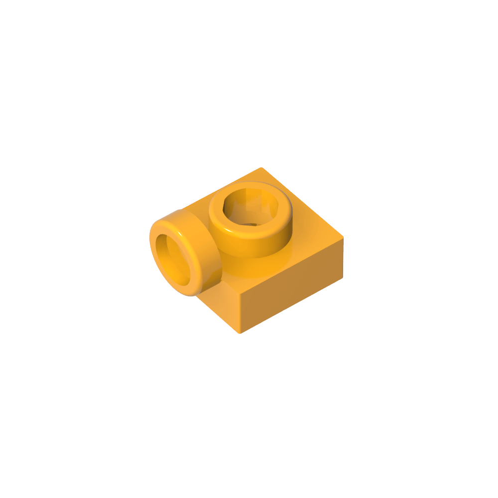 Placa especial 1 x 1 con tacos en el lateral-MyGobricksEs
