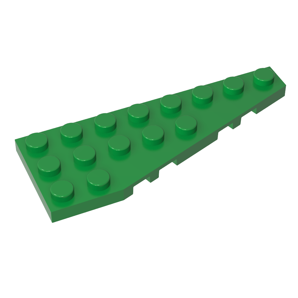 Placa de cuña 8 x 3 derecha-MyGobricksEs