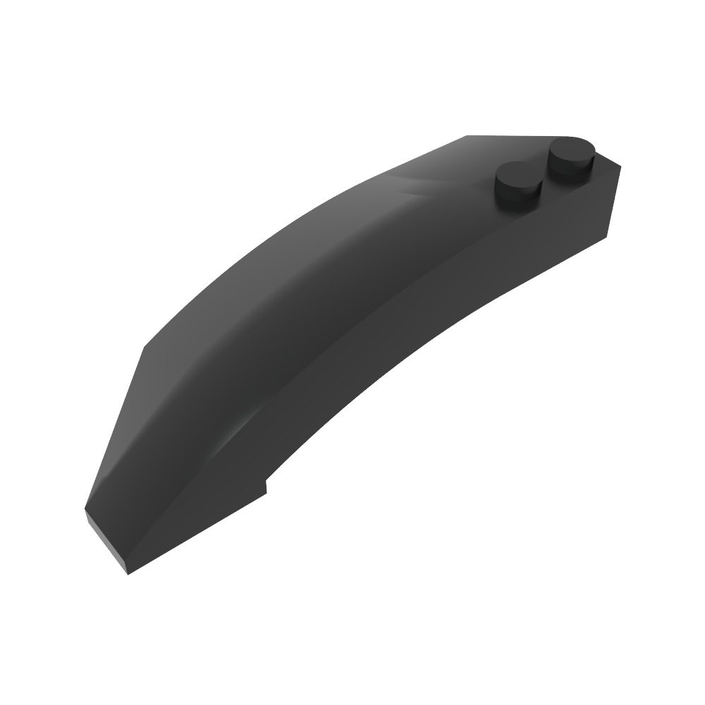 Cuña curva 8 x 3 x 2 abierta derecha-MyGobricksEs