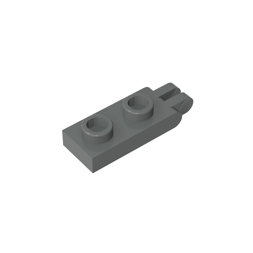 Placa de bisagra 1 x 2 con 2 dedos y pernos huecos-MyGobricksEs