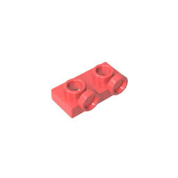 Placa, Modificada 1 x 2 con 2 puntos salientes Invertida-MyGobricksEs