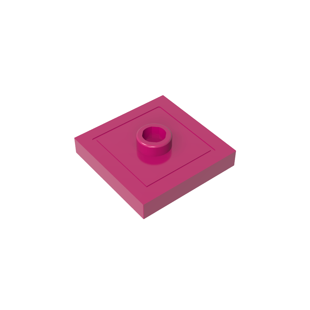 Placa especial 2 x 2 con ranura y perno central (puente)-MyGobricksEs