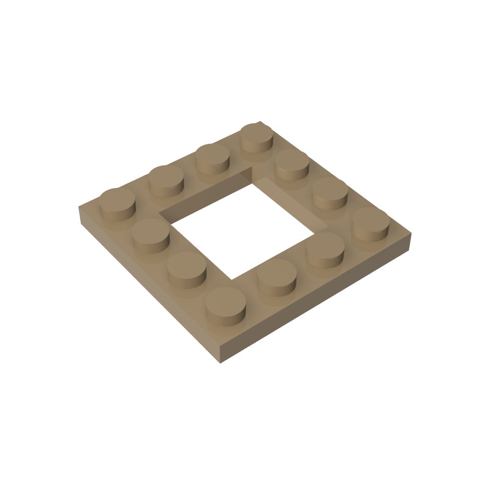 Placa especial 4 x 4 con recorte 2 x 2-MyGobricksEs