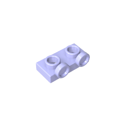 Placa, Modificada 1 x 2 con 2 puntos salientes Invertida-MyGobricksEs