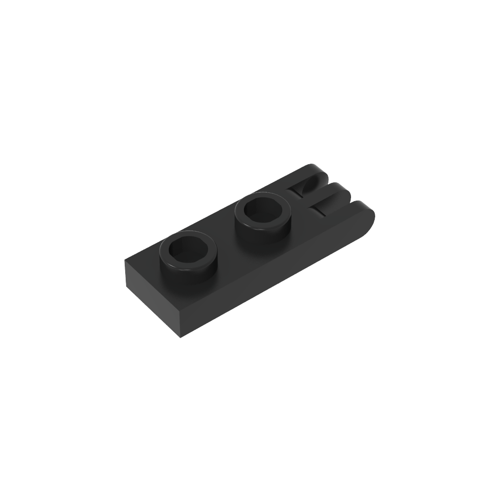 Placa de bisagra 1 x 2 con 3 dedos y pernos huecos-MyGobricksEs