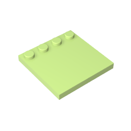 Placas especiales 4x4 con tacos en un borde [lisas]-MyGobricksEs