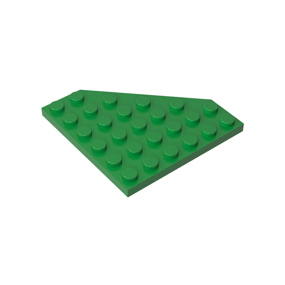 Placa de cuña de 6 x 6 esquinas cortadas-MyGobricksEs
