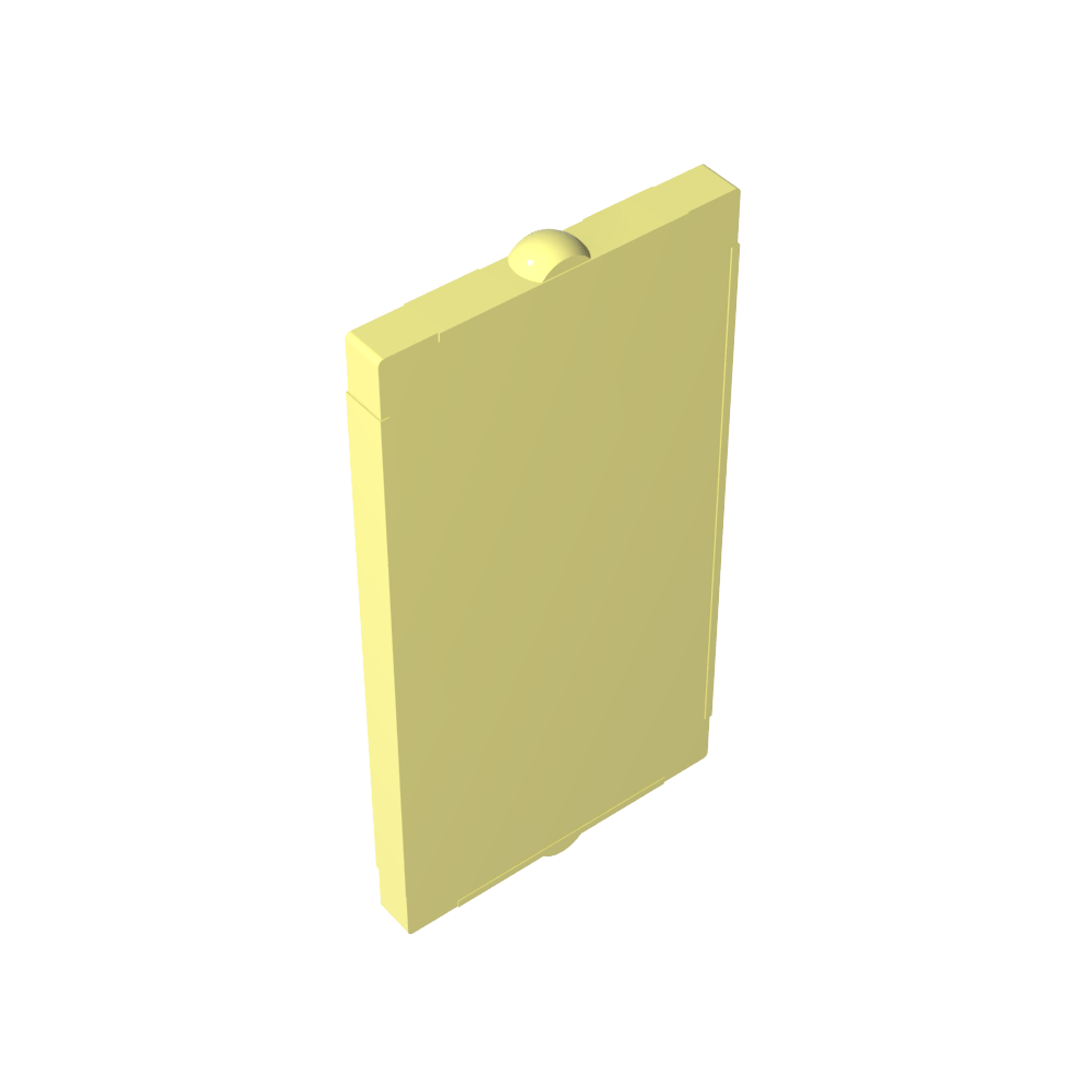 Vidrio para ventana 1 x 2 x 3 Frente plano-MyGobricksEs