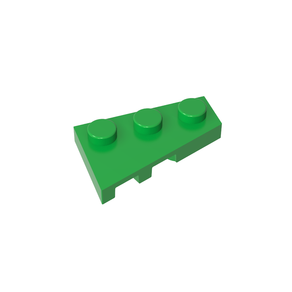 Placa de cuña 3 x 2 derecha-MyGobricksEs