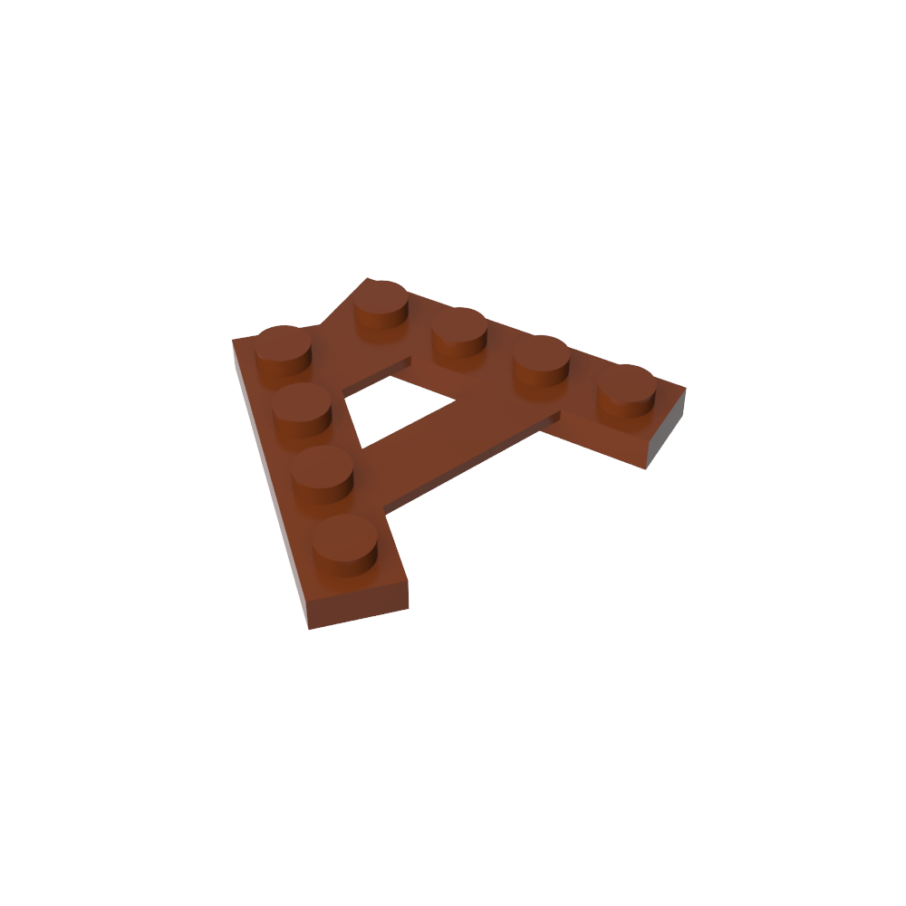 Placa especial de 4 pernos con ángulo de 45°-MyGobricksEs
