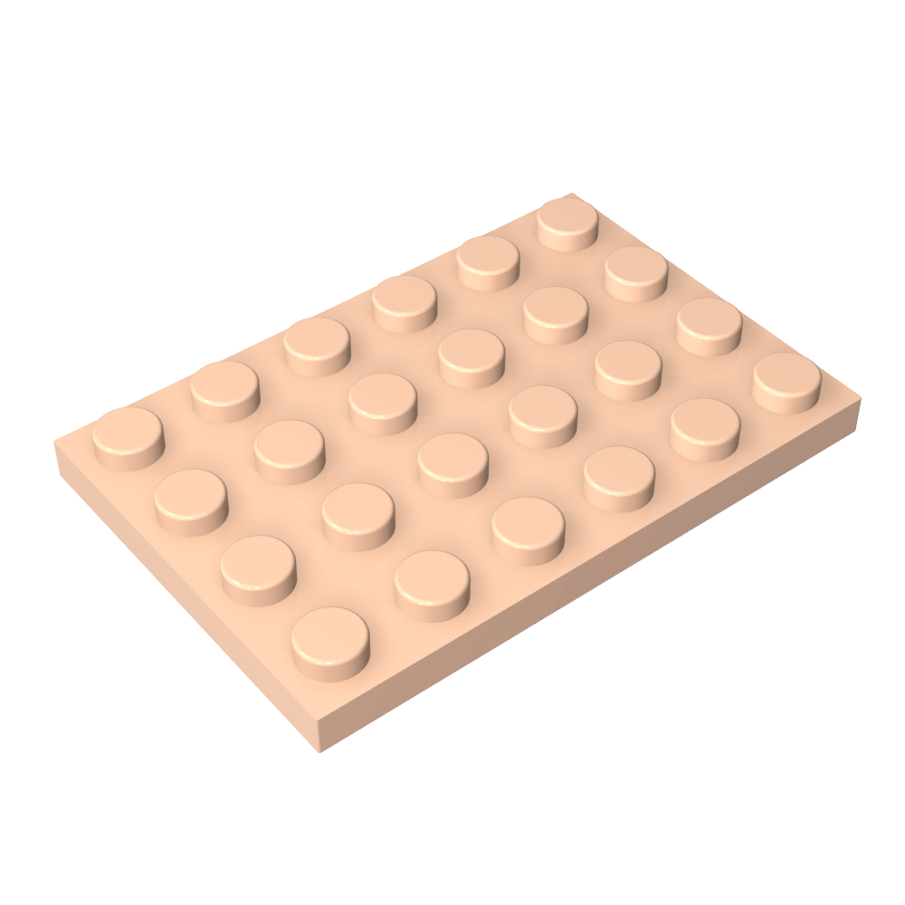 Placa 4 x 6-MyGobricksEs