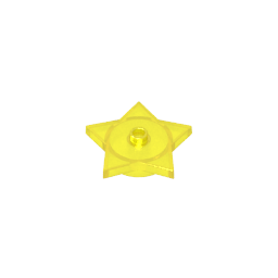 Placa especial de estrella de 5 puntas de 4 x 4 2/3 con un perno-MyGobricksEs