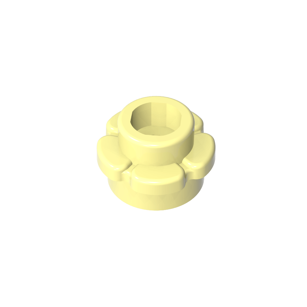 Planta, Flor, Plato Redondo 1 x 1 con 5 Pétalos-MyGobricksEs