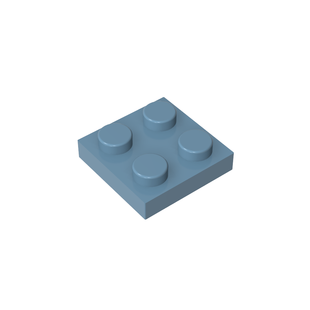 Placa 2 x 2-MyGobricksEs