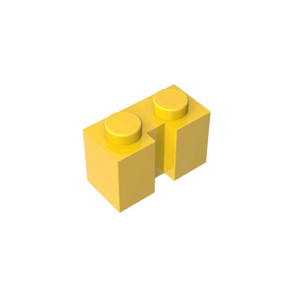 Ladrillo Especial 1 x 2 con Ranura-MyGobricksEs