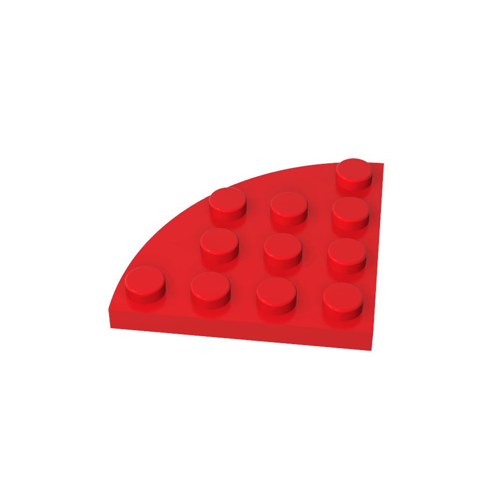 Placa de esquina redonda 4 x 4-MyGobricksEs