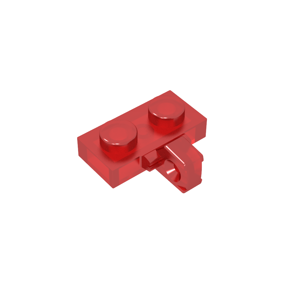 Placa de bisagra 1 x 2 con bloqueo con 1 dedo en el lateral, sin ranura-MyGobricksEs