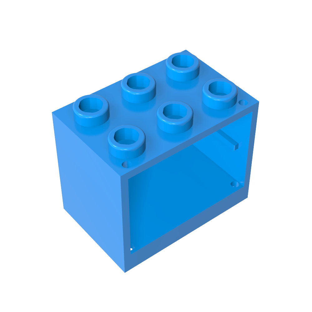 Armario 2 x 3 x 2 con montantes macizos-MyGobricksEs