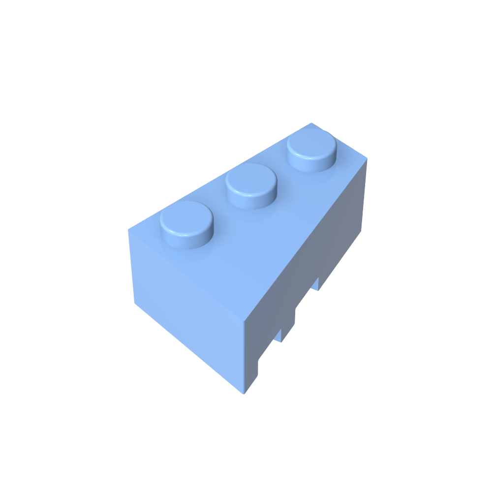 Cuña 3 x 2 Derecha-MyGobricksEs