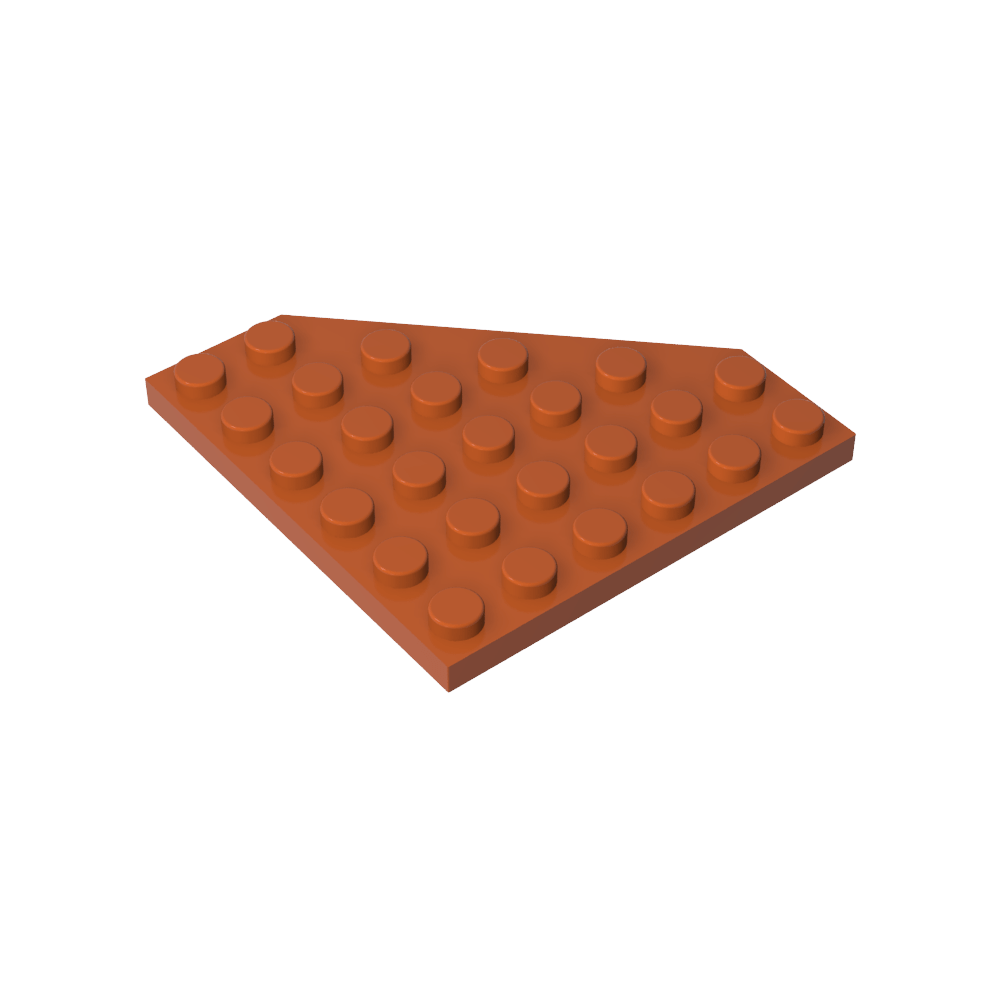 Placa de cuña de 6 x 6 esquinas cortadas-MyGobricksEs