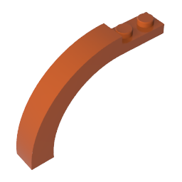 Arco de ladrillo 1 x 6 x 3 1/3 parte superior curva-MyGobricksEs