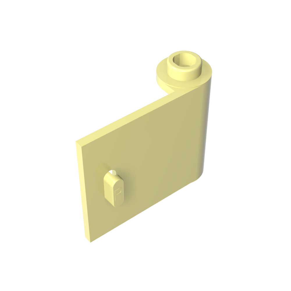 Puerta 1 x 3 x 2 Derecha - Abierta entre la bisagra superior e inferior-MyGobricksEs