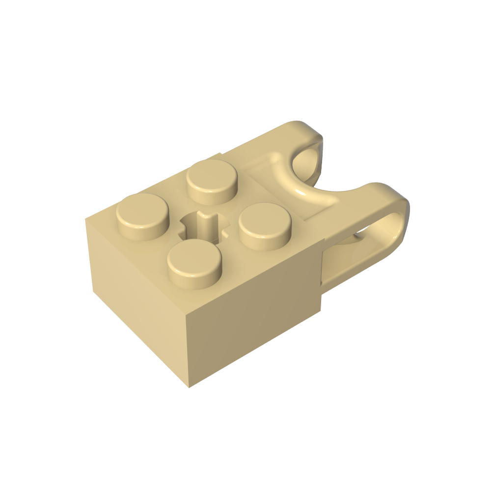 Technic Brick Special 2 x 2 con receptáculo de bola ancho y orificio para eje-MyGobricksEs