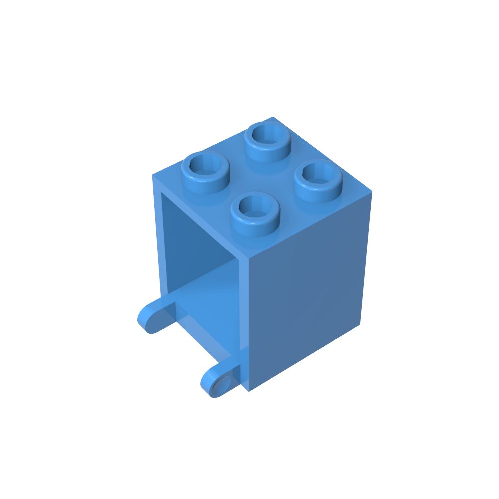 Caja 2 x 2 x 2 [Pernos Huecos]-MyGobricksEs