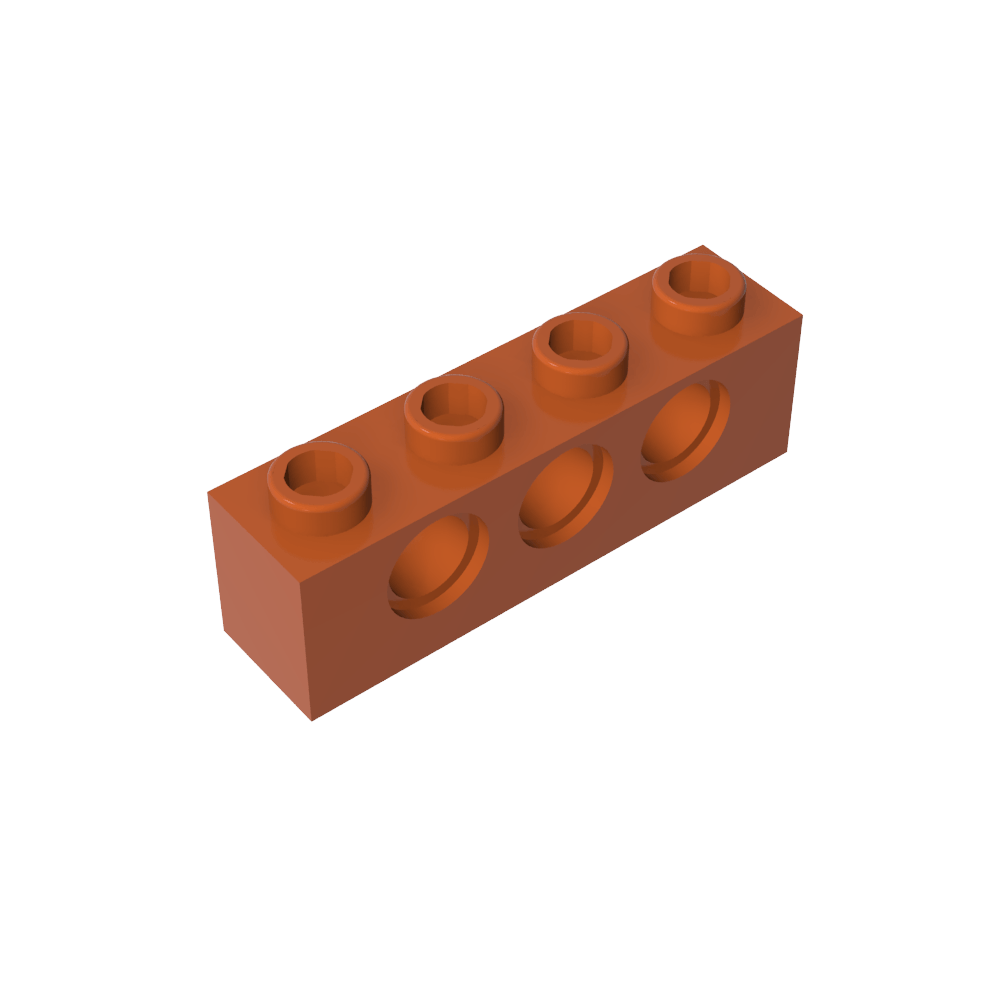 Ladrillo técnico 1 x 4 [3 agujeros]-MyGobricksEs