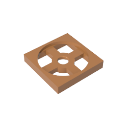 Plato Giratorio 2 x 2 Placa, Base-MyGobricksEs