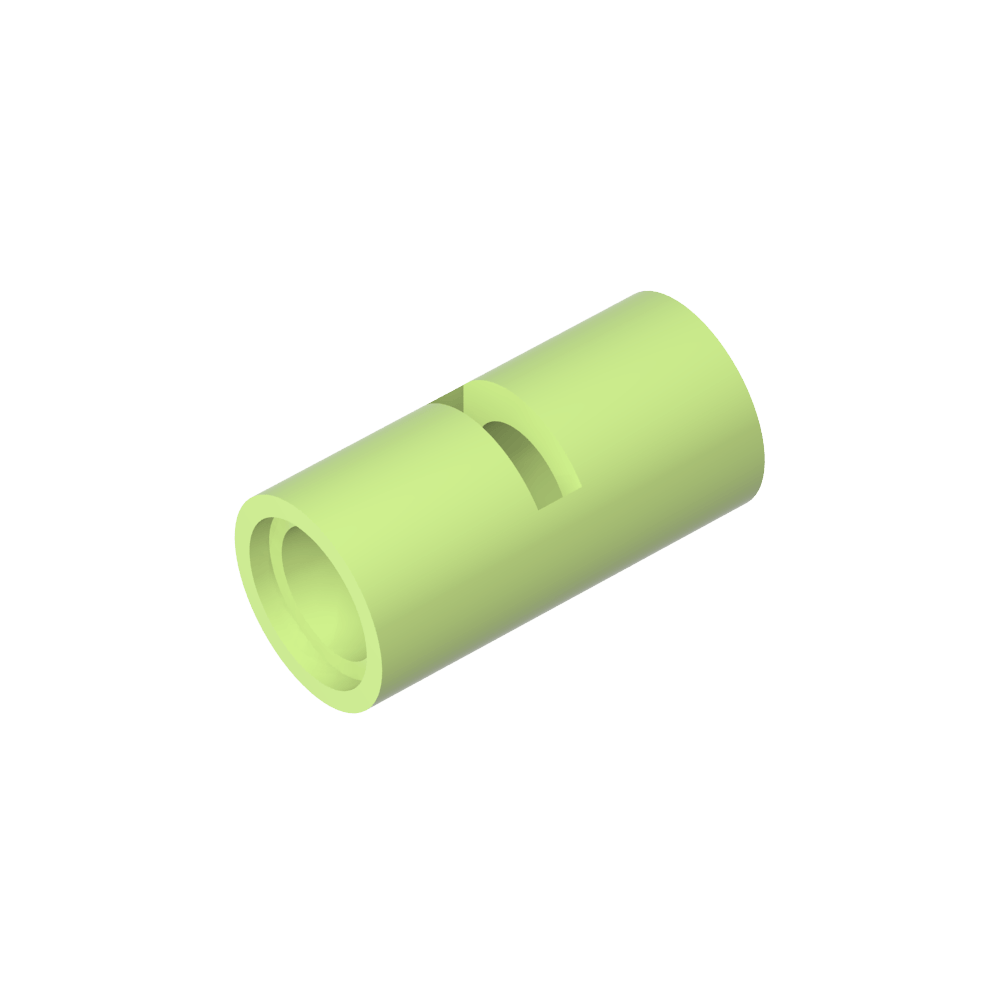 Conector de clavija Technic redondo [ranurado]-MyGobricksEs